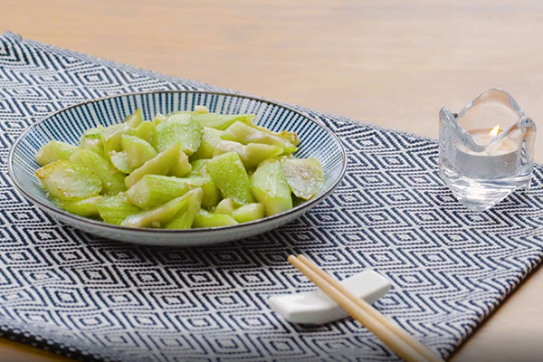 清炒丝瓜做法步骤：5