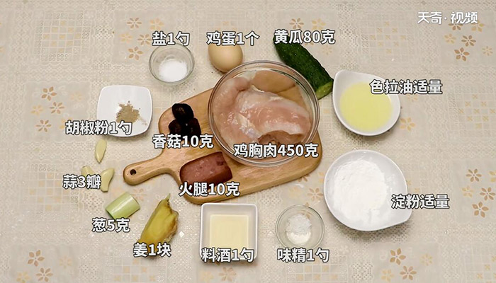 卷筒鸡做法步骤：1