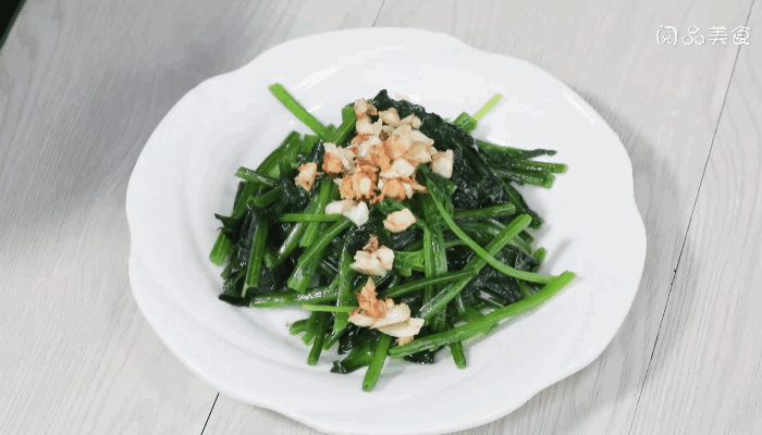 蒜蓉菠菜做法步骤：8