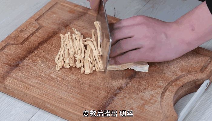葱油豆腐皮做法步骤：2