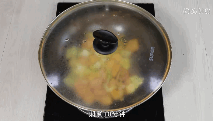 白菜煮油豆腐做法步骤：7