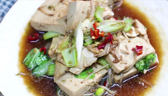 豆腐炒青菜做法步骤：11