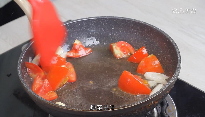 西红柿炒大头菜做法步骤：6