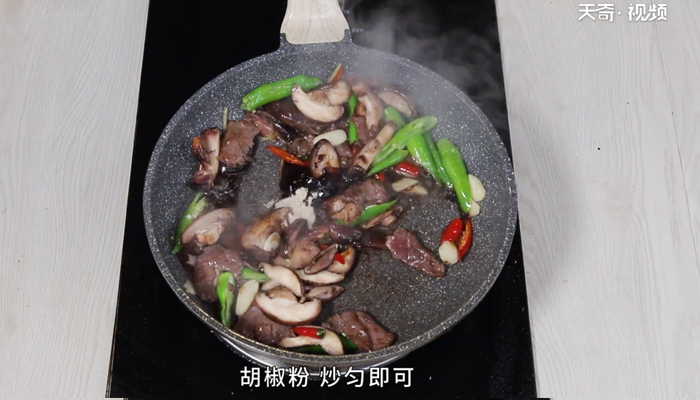 香菇炒肉做法步骤：12