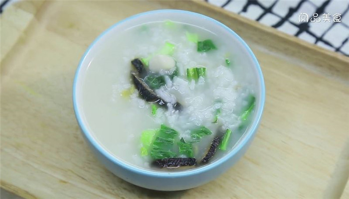 仙贝香菇蔬菜粥