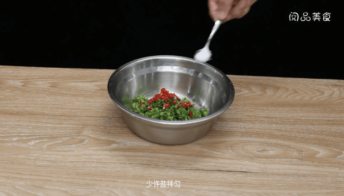 韭苔花酱做法步骤：7