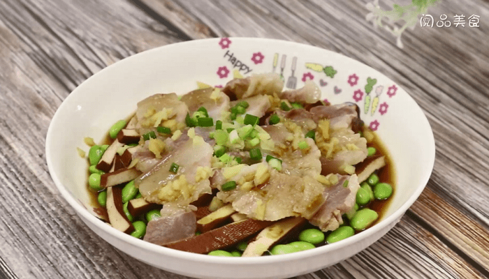 咸肉蒸毛豆豆腐干做法步骤：7