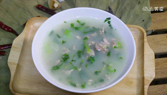 猪肉青菜浓汤做法步骤：8