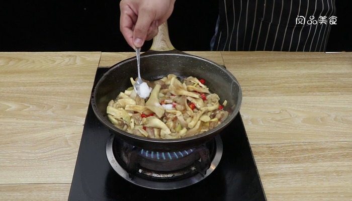 蘑菇炒肉做法步骤：11