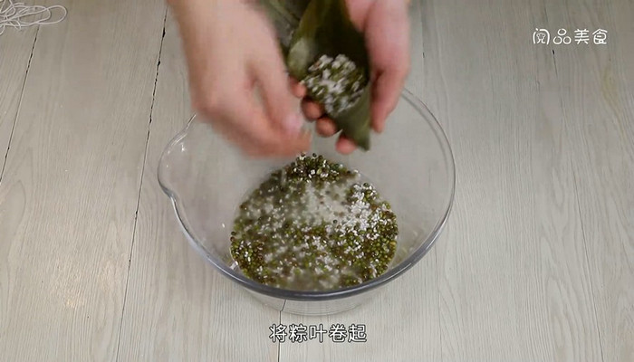绿豆粽子做法步骤：6