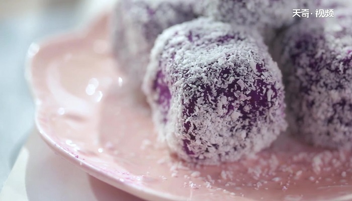 奶香紫薯小方