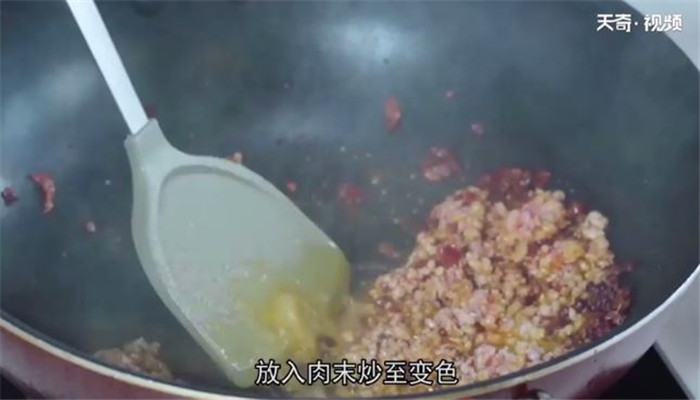 四季豆炒肉末做法步骤：8