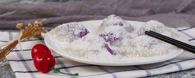 紫薯糯米糍的做法