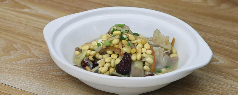 高压锅黄豆炖猪肉的做法